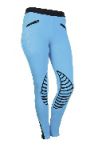 Preview: HKM Reitleggins Starlight Silikon Kniebesatz Gr. 146/152 und 34, 36