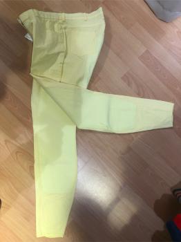 HKM Reithose Vollbesatz Milky Gelb Gr. 42 und 44