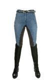 Jeans-Reithose -Girls vs. Boys Stars- 3/4 Besatz Gr. 152