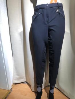 Imperial Softshell Reithose schwarz Crystal Vollbesatz Gr. 44