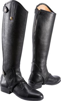 EQUITHÈME „Primera“ Mini-Chaps, aus genarbtem Leder  schwarz