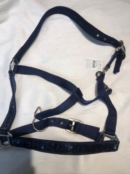 Imperial Halfter  Pink odeer Blau mit Glitzer Full