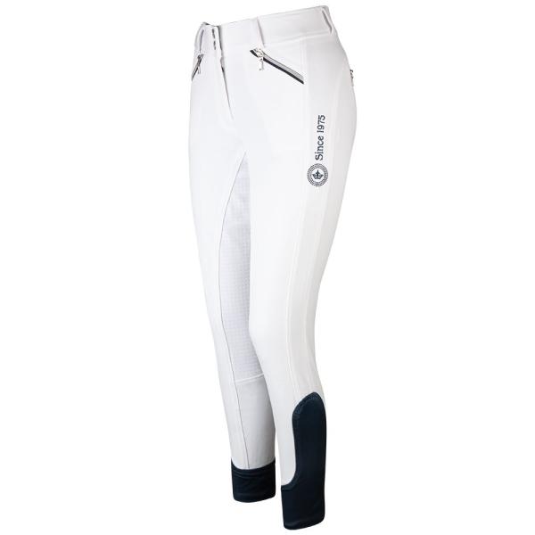 Pfiff Damen Turnierreithose Kelsey Silikon-Vollbesatz weiß Gr. 38