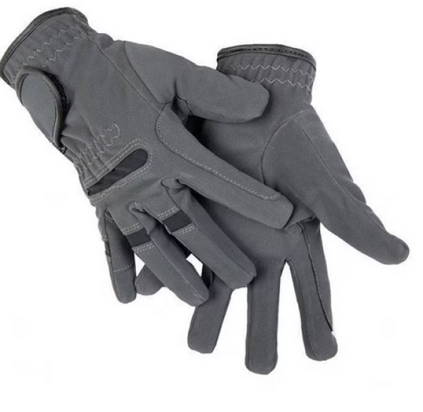 HKM Winter Reithandschuhe Gentle HKM grau/schwarz