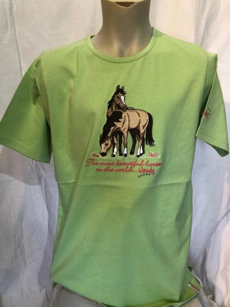 S & P Kinder Kurzarm-Shirt hellgrün Gr. 152 und 164