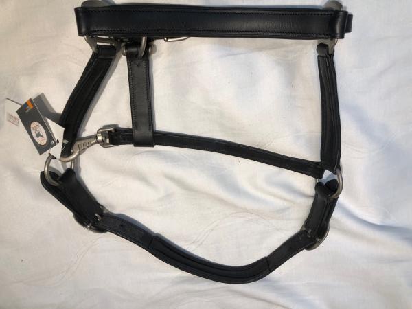 Imperial Lederhalfter  schwarz oder schwarz/braun Pony