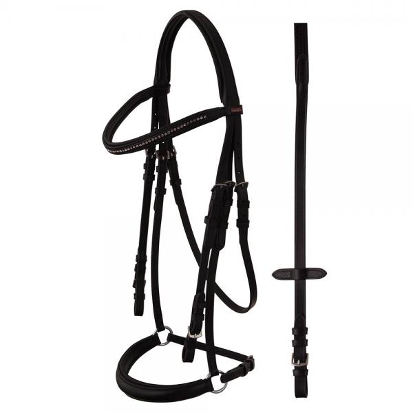 BR Premiere hannov. Trensenzaum Rouen schwarz WB