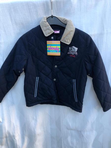 Wendy Steppjacke Kinder dunkelblau Gr. 128 und 140