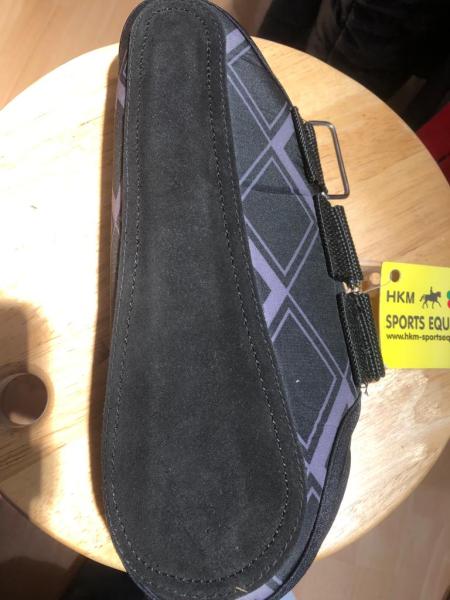 HKM 2er Springgamaschen Neopren schwarz/grau Vollblut/Warmblut