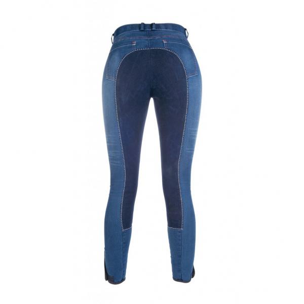 HKM Reithose -Summer Denim- mit 3/4 Alos Besatz Gr. 176, 36, 38 und 40