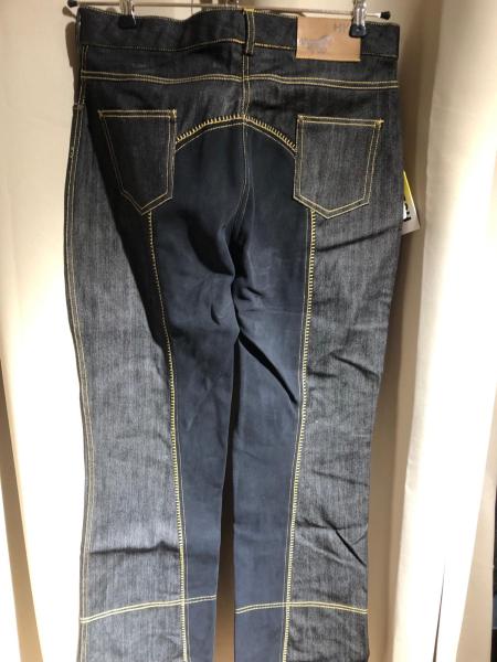 HKM Jodhpur Reithose Jeans schwarz Vollbesatz Gr. 44