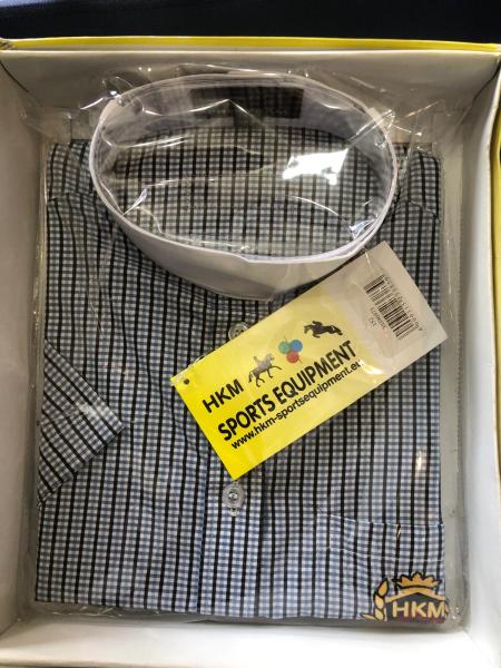 HKM Turnierbluse Damen Langarm kariert