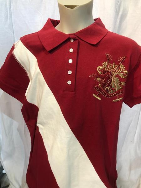 HV Polo Kurzarm Damen Poloshirt Lopez Rot Gr. XS, XXL