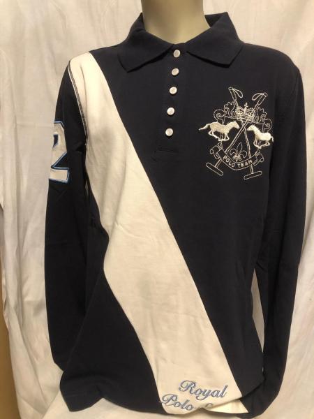 HV Polo Poloshirt Langarm Lusardi Blau oder Rot