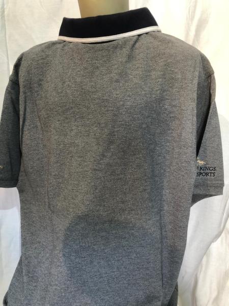 HV Polo Herren Kurzarm Poloshirt Beil Grau Melange Gr. XL