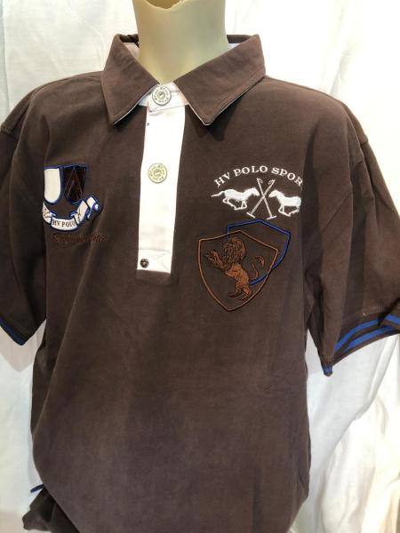 HV Polo Herren Kurzarm Poloshirt Facundo Braun Gr. M