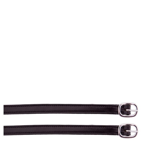 BR Leder Sporenriemen Techno schwarz
