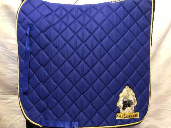 HKM Schabracke Glöökler Mittelblau Dressur