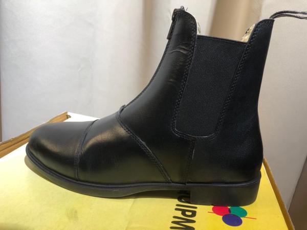 HKM Jodhpurschuh Reißverschluß mit Teddyfutter schwarz Gr. 37