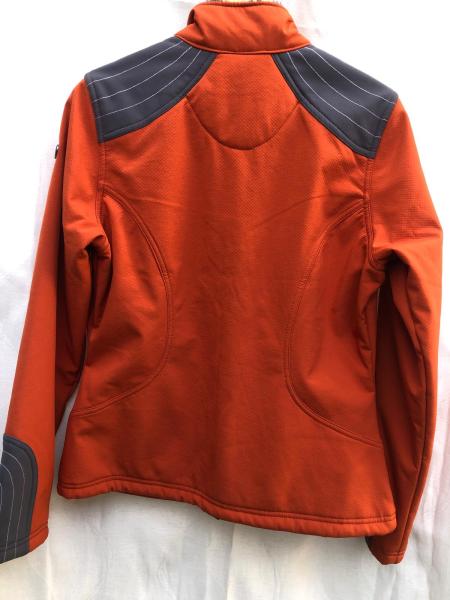 BR Softshelljacke Saas Fee Orange/grau Gr. L