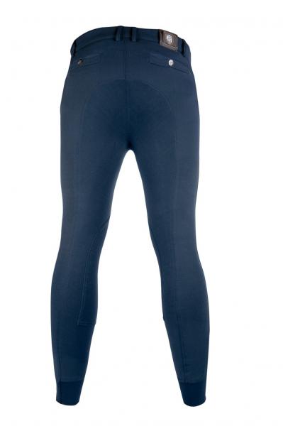 HKM Herren Reithose Kingston Kniebesatz Dunkelblau Gr. 44