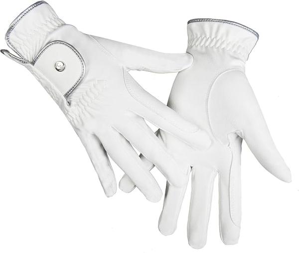 HKM Reithandschuhe CM Fashion Silver Stream weiß