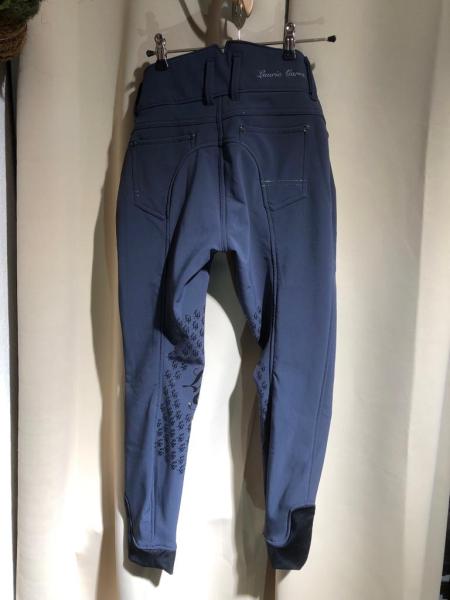 HKM Wintersoftshell Reithose Lauria Garelli dunkelblau Silikon-3/4Besatz Gr. 18