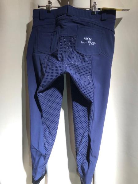 HKM Wintersoftshell Reithose Lauria Garelli dunkelblau Silikon-Vollbesatz Gr. 42