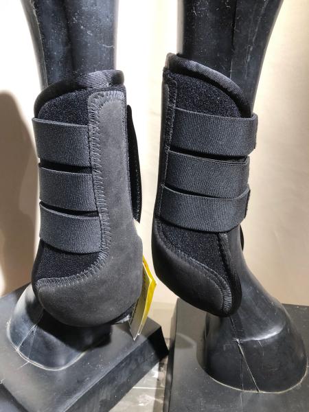 HKM 2er Springgamaschen Neopren schwarz Warmblut