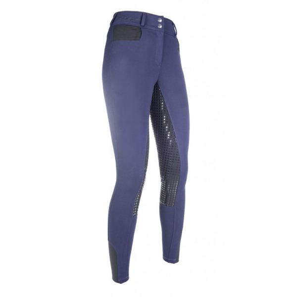 HKM Reitleggings -Starlight- 3/4 Silikonbesatz dunkelblau Gr. 44