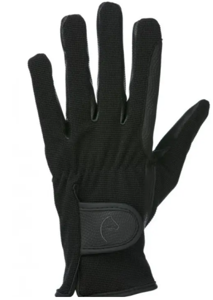 Equitheme Reithandschuhe Filet schwarz