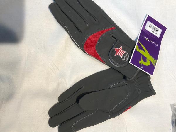 Equitheme Handschuhe -Legend- grau/rot