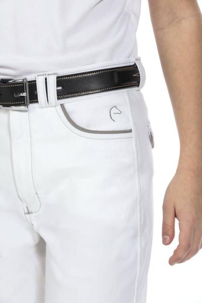 Equitheme Damen Turnierreithose Verona weiß Silikon-Vollbesatz Gr. 34