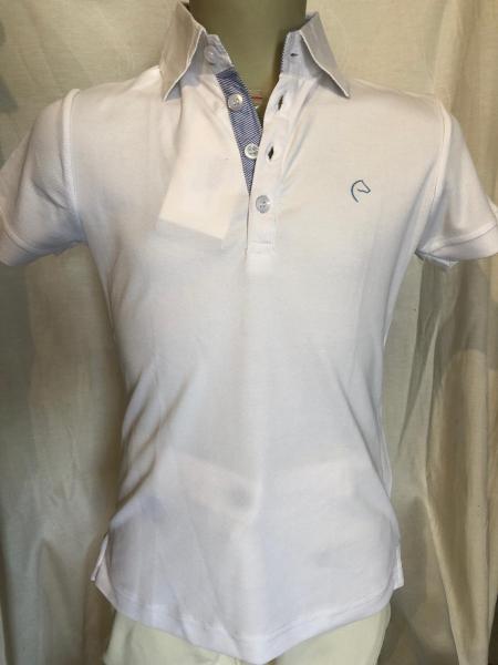 Equitheme Poloshirt weiß Gr. 140