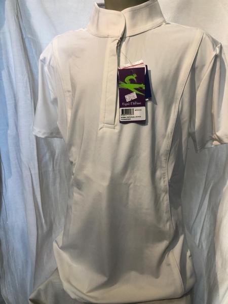 Equitheme Turniershirt Pearl Crystal weiß Gr. 42