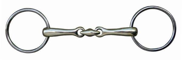 HKM Doppelt gebrochenes Gebiss, 18 mm aus Edelstahl 135 mm