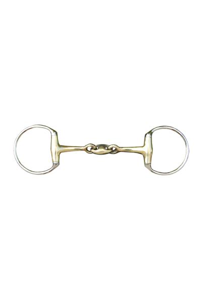 HKM Doppelt gebr. Olivenkopfgebiss 18 mm aus Argentan  135 mm