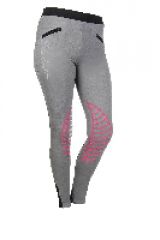 HKM Reitleggins Starlight Silikon Kniebesatz Gr. 146/152 und 34, 36