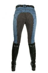 Jeans-Reithose -Girls vs. Boys Stars- 3/4 Besatz Gr. 152