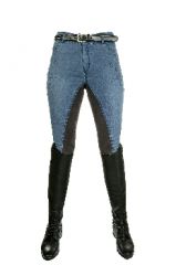 Jeans-Reithose -Girls vs. Boys Stars- 3/4 Besatz Gr. 152