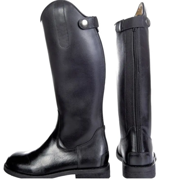 HKM Reitstiefel Cordoba Kinder Gr. 35 Höhe 36  Weite 30 cm schwarz
