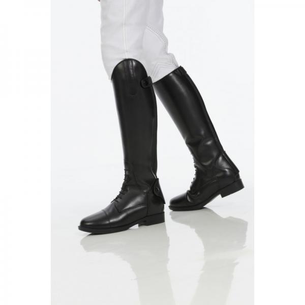EQUITHÈME Kinderreitstiefel aus Rindsleder schwarz