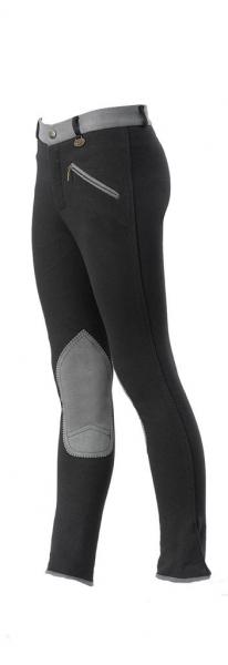 USG Reithose Kinder Emilia Slim Fit schwarz Kniebesatz Gr. 146, 152, 164