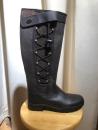 HKM Winterreitstiefel Fettleder mit seitlicher Schnürrung Braun Gr. 40